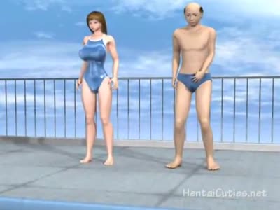 פצצה עם חזה גדול מאוננת חזק בתלת מימד